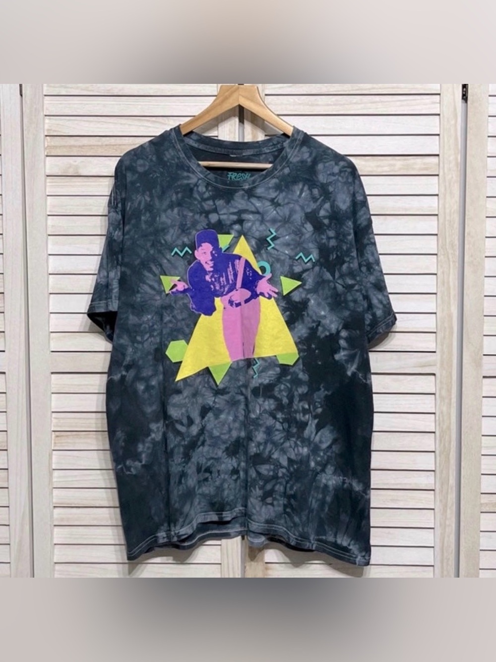 Tie Dye Retro Fresh Prince Of Bel Air Graphic Tee Size XL